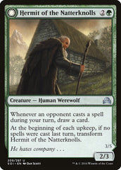 Hermit of the Natterknolls // Lone Wolf of the Natterknolls [Shadows over Innistrad] | The Clever Kobold