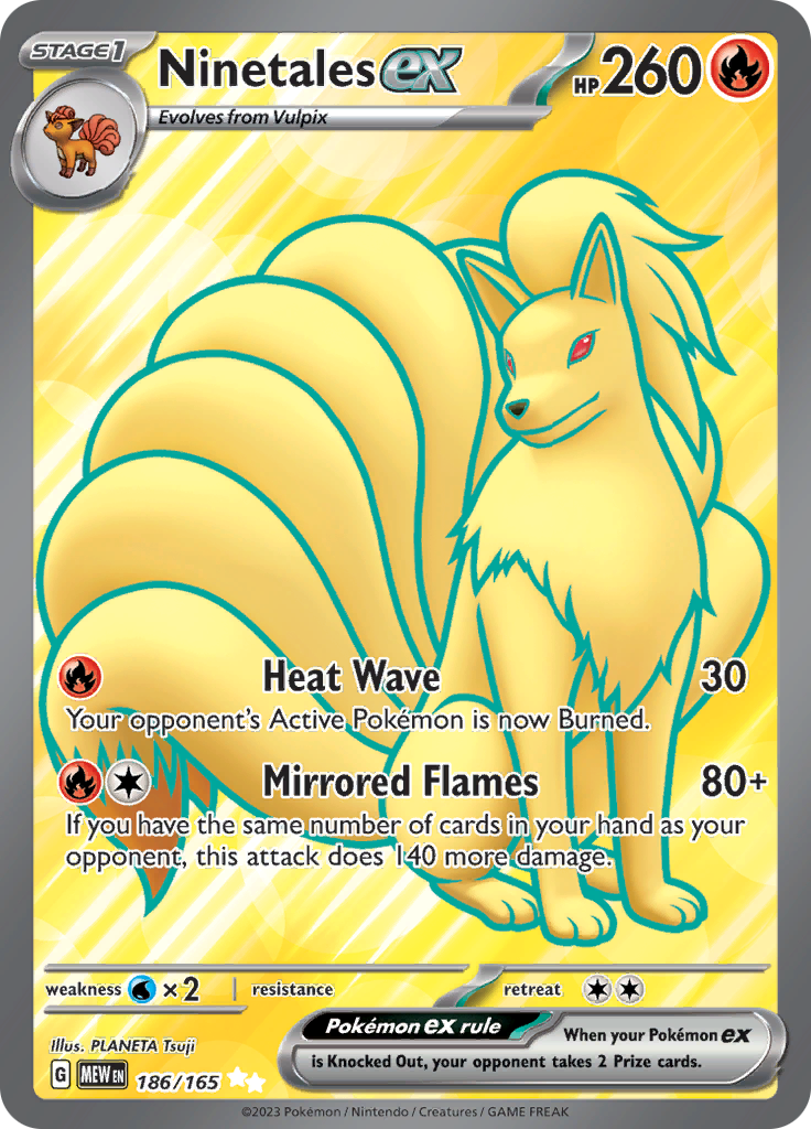 Ninetales ex (186/165) [Scarlet & Violet 151] | The Clever Kobold