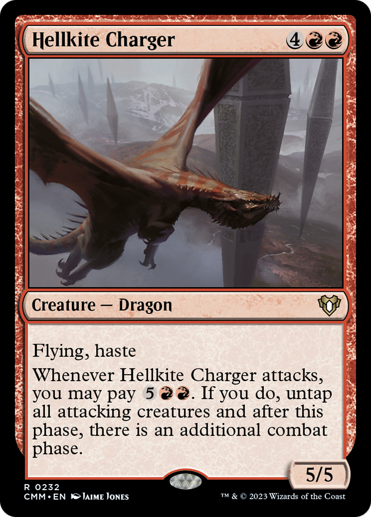 Hellkite Charger (Foil Etched) [Commander Masters] | The Clever Kobold