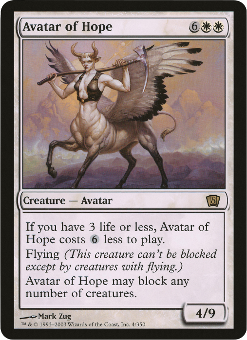 Avatar of Hope (Oversized) [Eighth Edition Box Topper] | The Clever Kobold