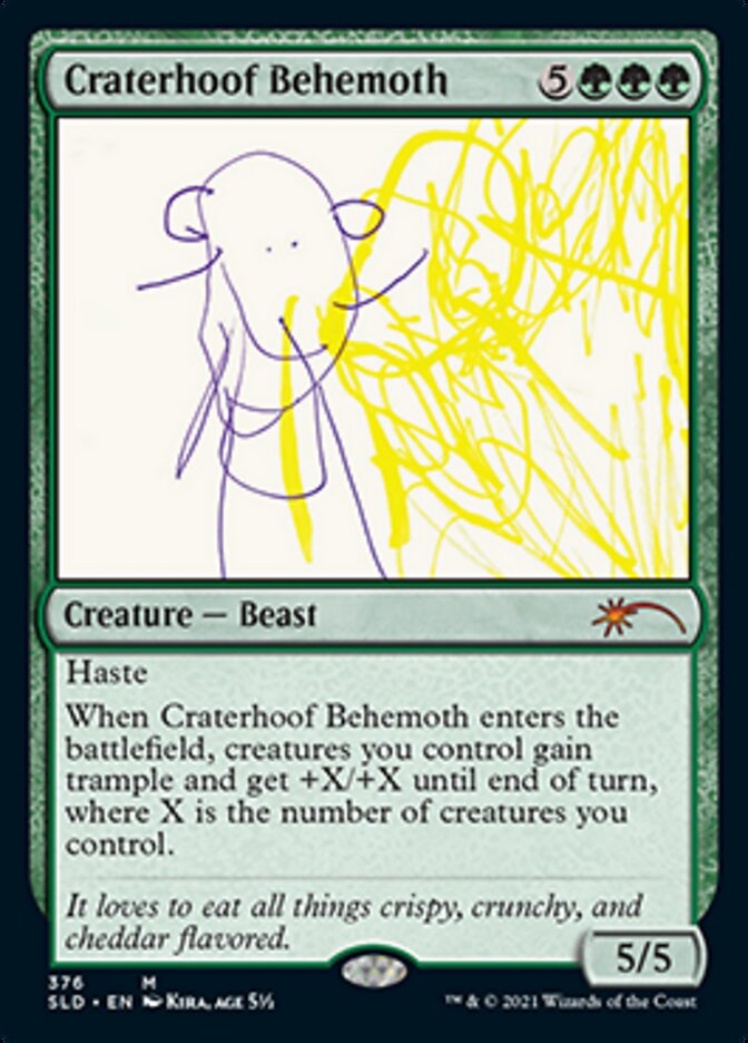 Craterhoof Behemoth (376) [Secret Lair Drop Series] | The Clever Kobold