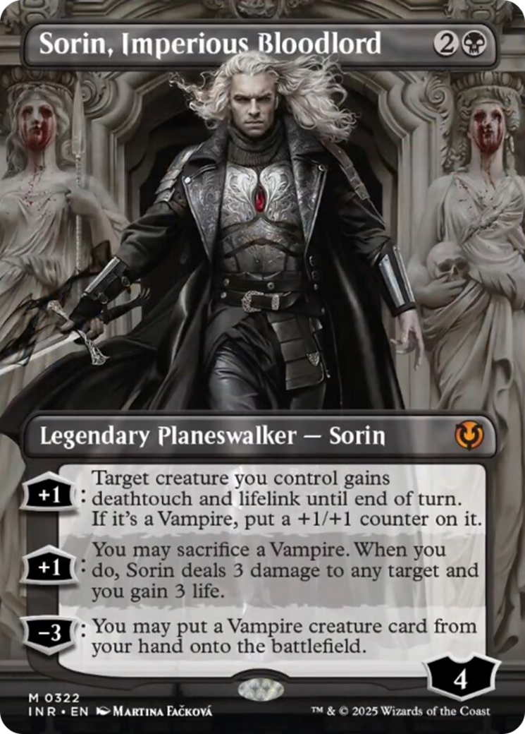 Sorin, Imperious Bloodlord (Borderless) [Innistrad Remastered] | The Clever Kobold