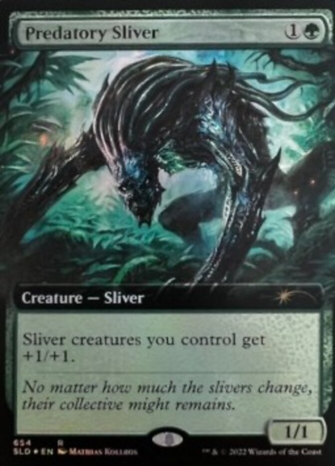 Predatory Sliver (Extended Art) [Secret Lair Drop Promos] | The Clever Kobold