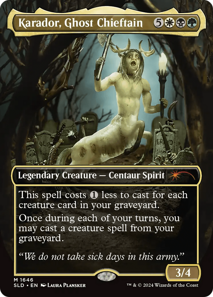 Karador, Ghost Chieftain (Rainbow Foil) [Secret Lair Drop Series] | The Clever Kobold