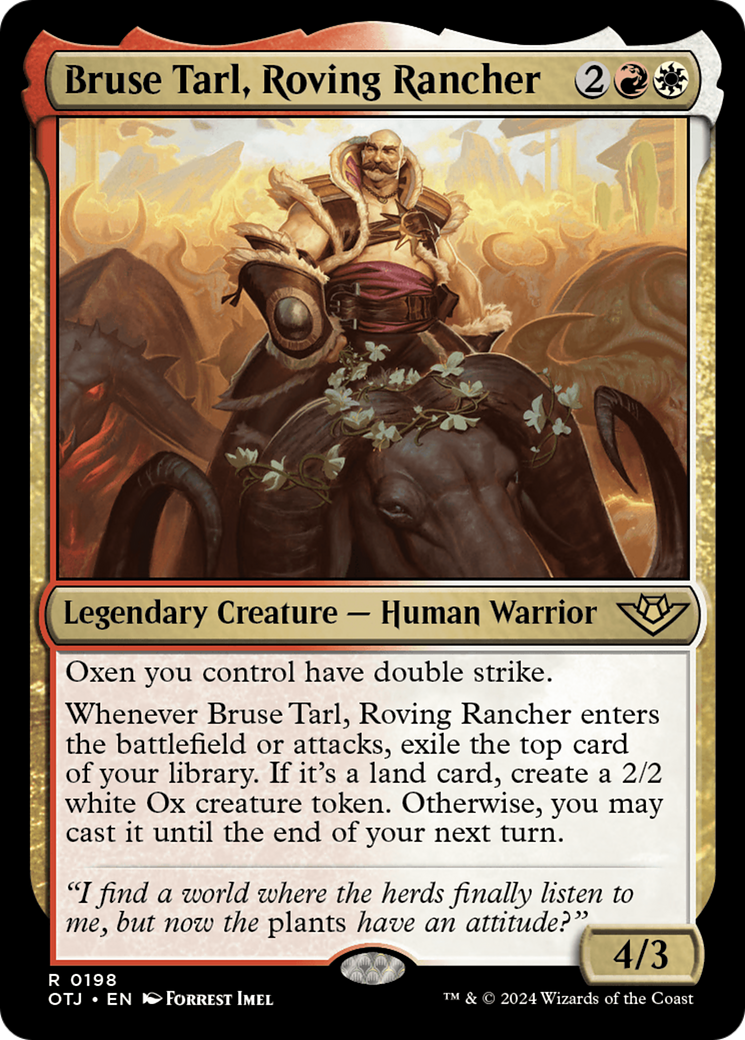 Bruse Tarl, Roving Rancher [Outlaws of Thunder Junction] | The Clever Kobold