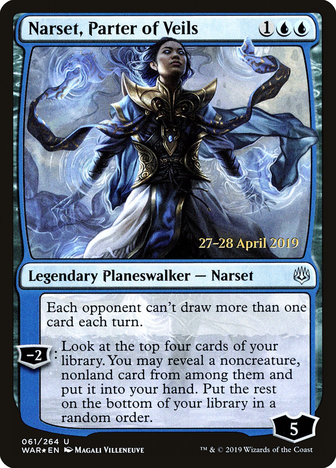 Narset, Parter of Veils [War of the Spark Prerelease Promos] | The Clever Kobold