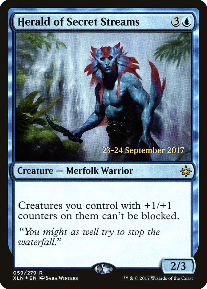 Herald of Secret Streams [Ixalan Prerelease Promos] | The Clever Kobold