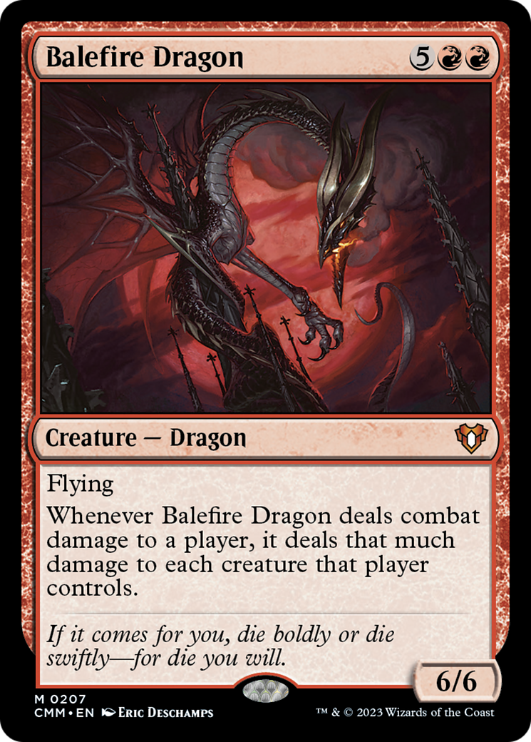 Balefire Dragon [Commander Masters] | The Clever Kobold