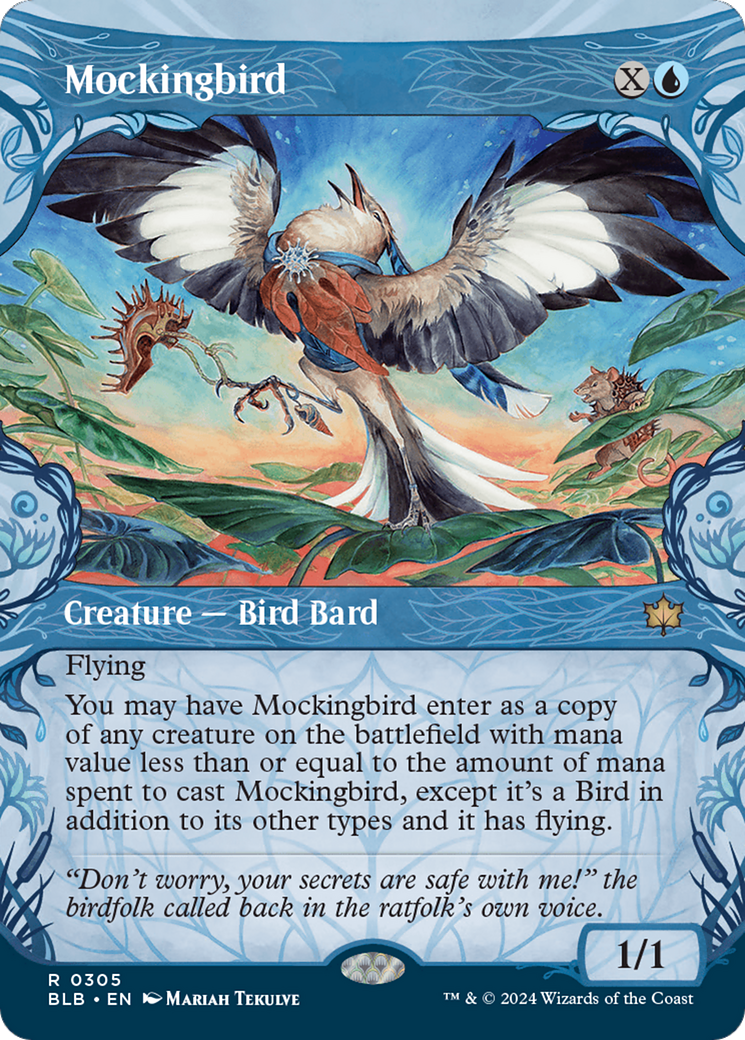 Mockingbird (Showcase) [Bloomburrow] | The Clever Kobold