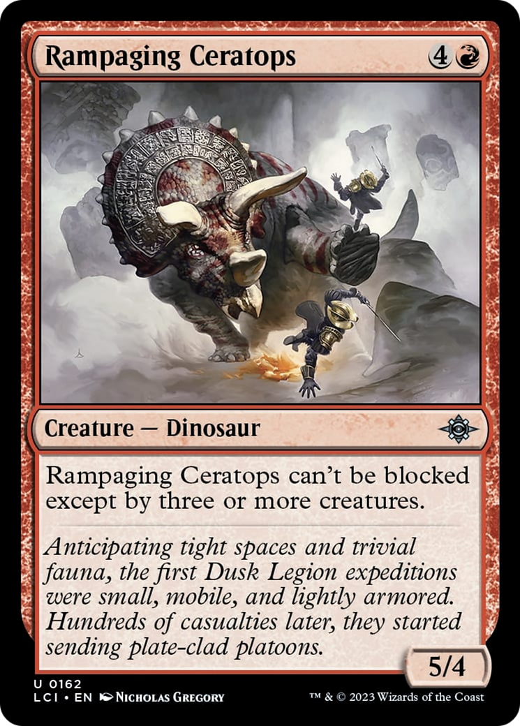 Rampaging Ceratops [The Lost Caverns of Ixalan] | The Clever Kobold