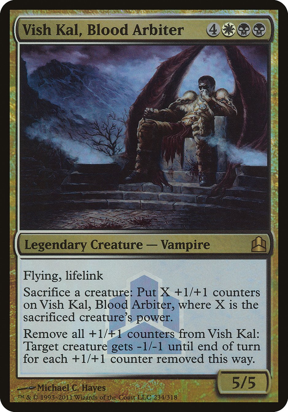 Vish Kal, Blood Arbiter (Launch) (Oversized) [Commander 2011 Oversized] | The Clever Kobold