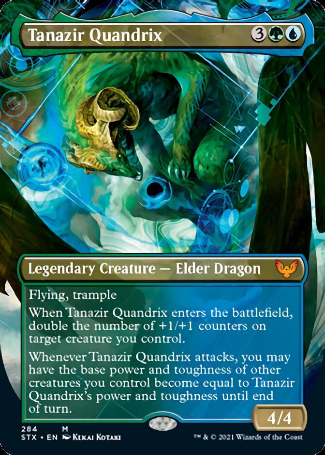 Tanazir Quandrix (Borderless Alternate Art) [Strixhaven: School of Mages] | The Clever Kobold