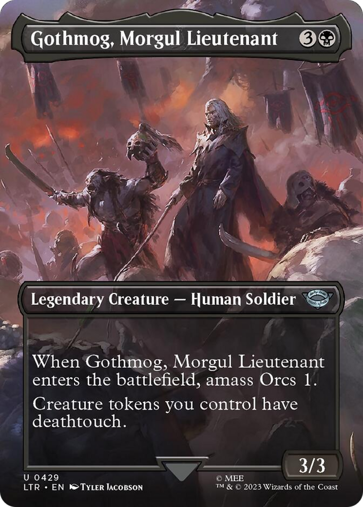 Gothmog, Morgul Lieutenant (Borderless Alternate Art) [The Lord of the Rings: Tales of Middle-Earth] | The Clever Kobold