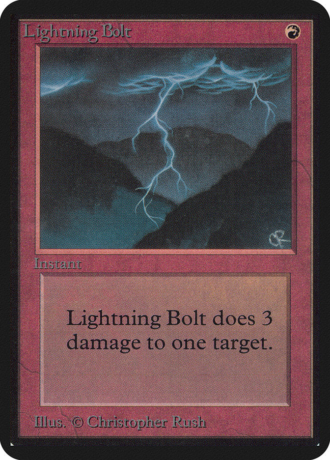 Lightning Bolt [Alpha Edition] | The Clever Kobold