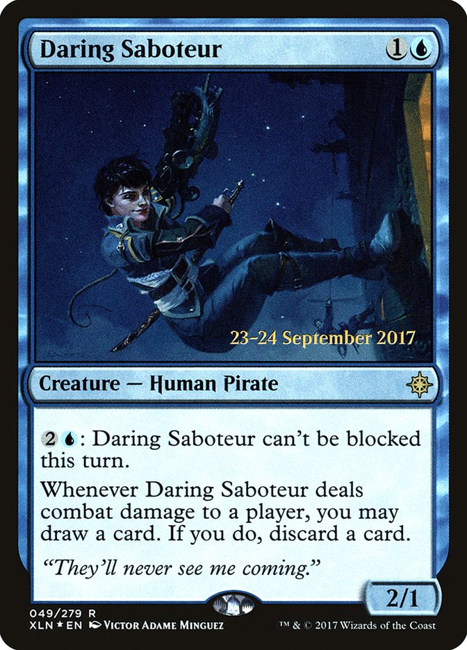 Daring Saboteur [Ixalan Prerelease Promos] | The Clever Kobold