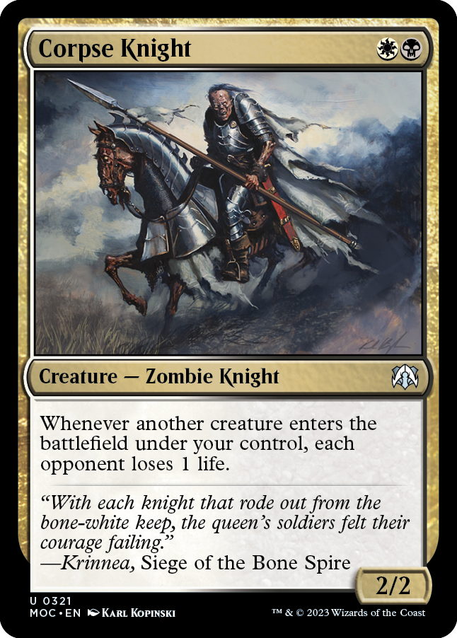 Corpse Knight [March of the Machine Commander] | The Clever Kobold