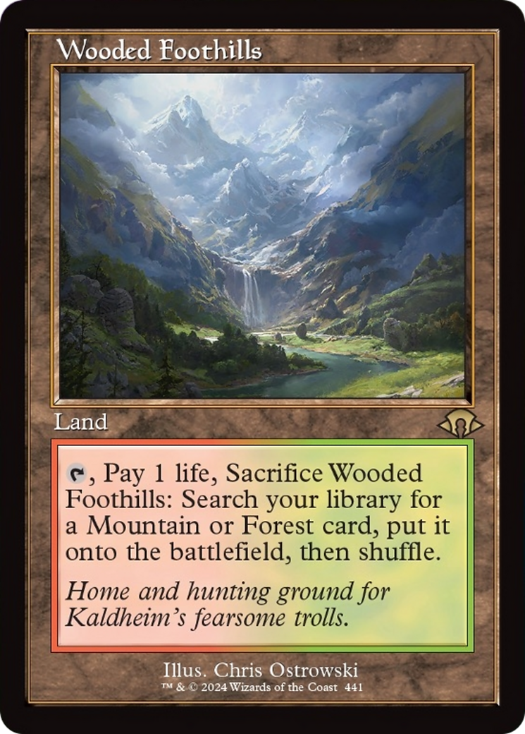 Wooded Foothills (Retro) [Modern Horizons 3] | The Clever Kobold