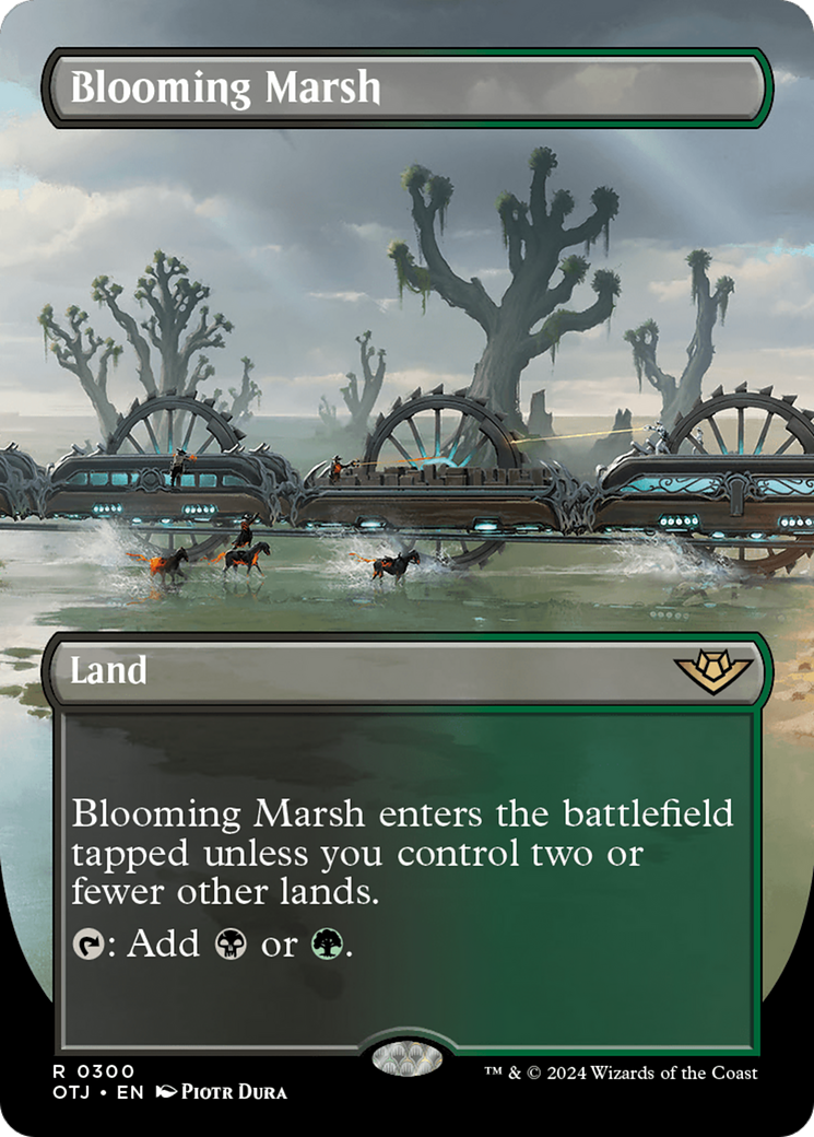 Blooming Marsh (Borderless) [Outlaws of Thunder Junction] | The Clever Kobold