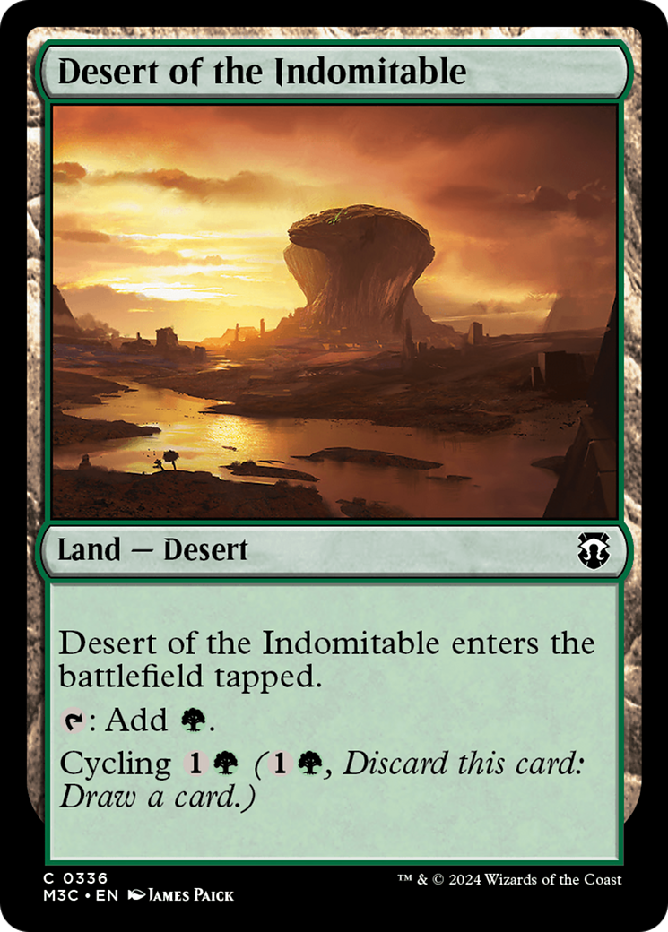 Desert of the Indomitable (Ripple Foil) [Modern Horizons 3 Commander] | The Clever Kobold