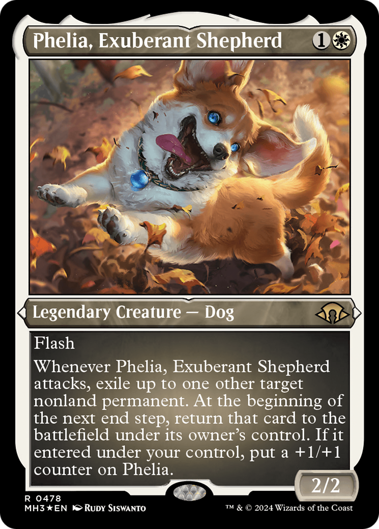 Phelia, Exuberant Shepherd (Foil Etched) [Modern Horizons 3] | The Clever Kobold