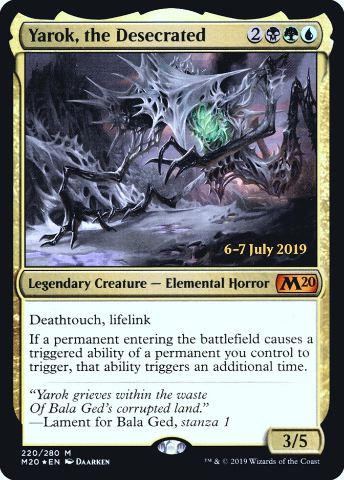 Yarok, the Desecrated [Core Set 2020 Prerelease Promos] | The Clever Kobold