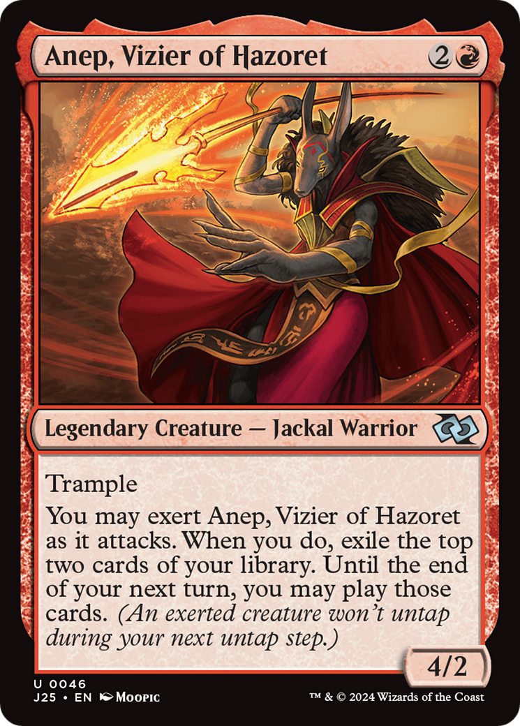 Anep, Vizier of Hazoret (Anime) [Foundations Jumpstart] | The Clever Kobold