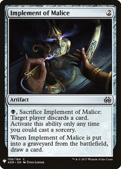 Implement of Malice [Mystery Booster] | The Clever Kobold