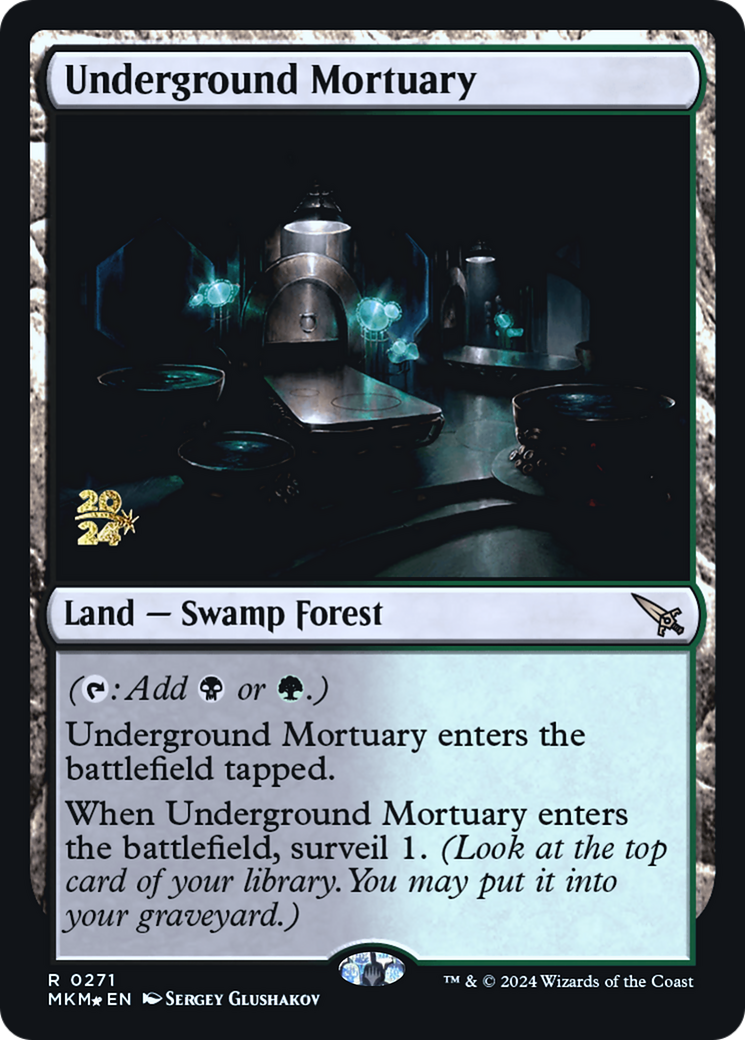 Underground Mortuary [Murders at Karlov Manor Prerelease Promos] | The Clever Kobold