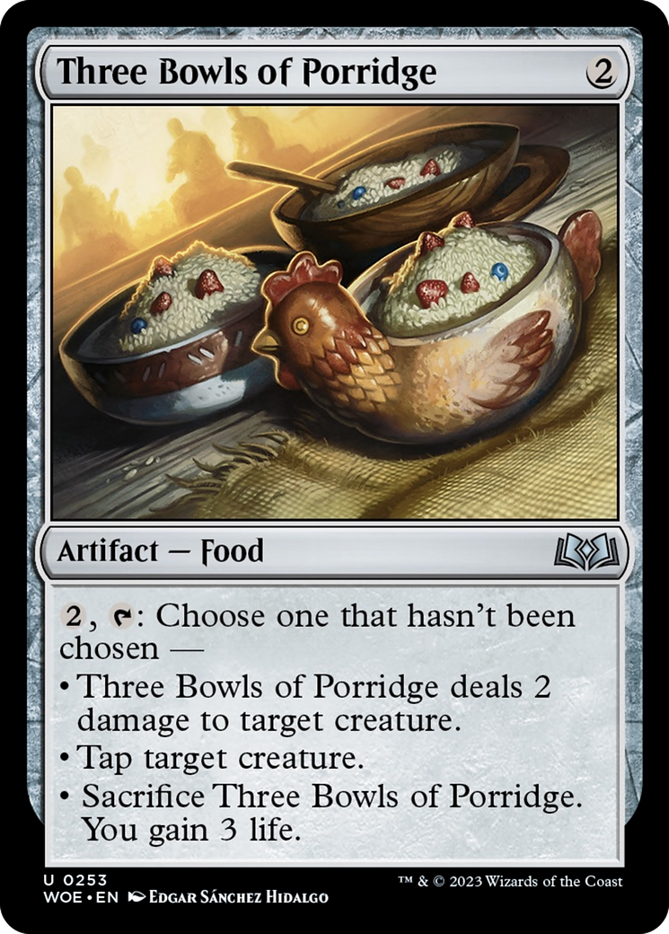 Three Bowls of Porridge [Wilds of Eldraine] | The Clever Kobold