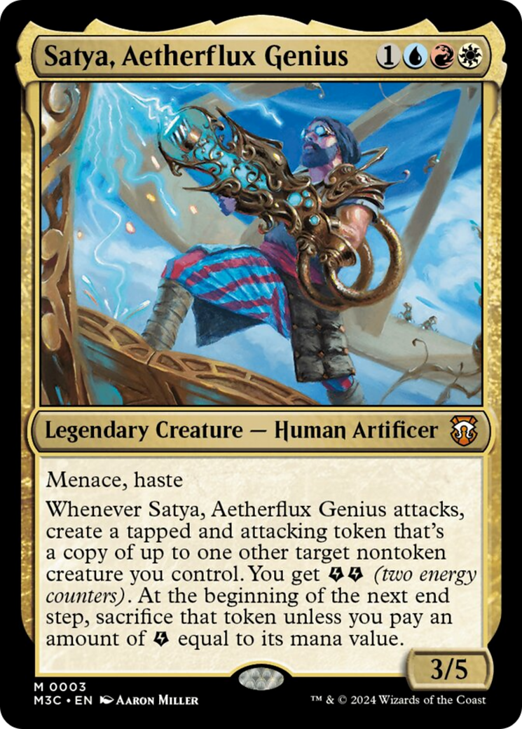 Satya, Aetherflux Genius [Modern Horizons 3 Commander] | The Clever Kobold