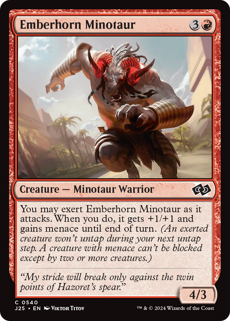 Emberhorn Minotaur [Foundations Jumpstart] | The Clever Kobold