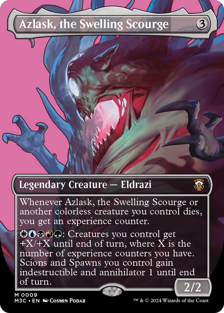 Azlask, the Swelling Scourge (Borderless) [Modern Horizons 3 Commander] | The Clever Kobold