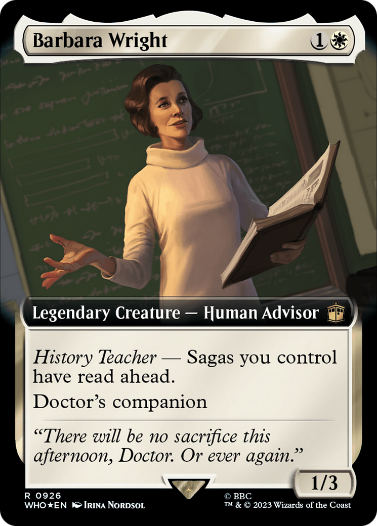 Barbara Wright (Extended Art) (Surge Foil) [Doctor Who] | The Clever Kobold