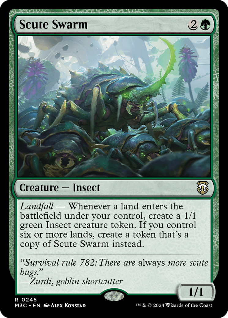 Scute Swarm (Ripple Foil) [Modern Horizons 3 Commander] | The Clever Kobold