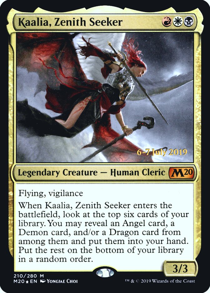 Kaalia, Zenith Seeker [Core Set 2020 Prerelease Promos] | The Clever Kobold