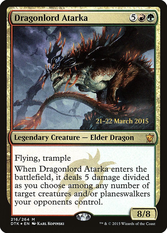 Dragonlord Atarka [Dragons of Tarkir Prerelease Promos] | The Clever Kobold