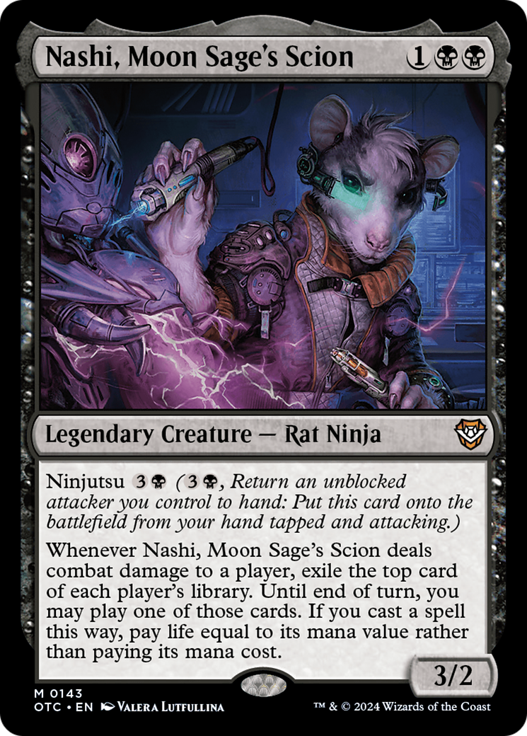 Nashi, Moon Sage's Scion [Outlaws of Thunder Junction Commander] | The Clever Kobold