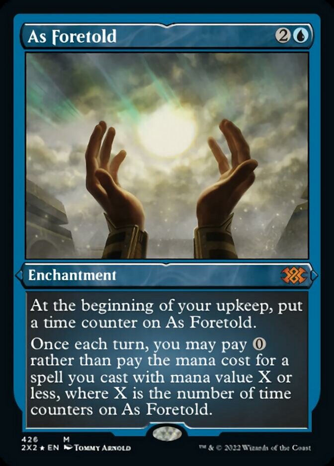 As Foretold (Foil Etched) [Double Masters 2022] | The Clever Kobold