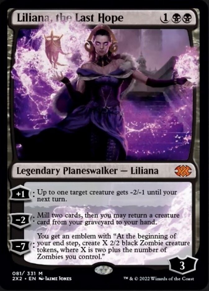 Liliana, the Last Hope [Double Masters 2022] | The Clever Kobold