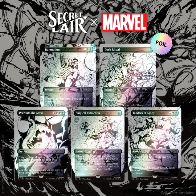 Secret Lair x Marvel's Spider-Man: Venom Unleashed (Inks) Foil Edition