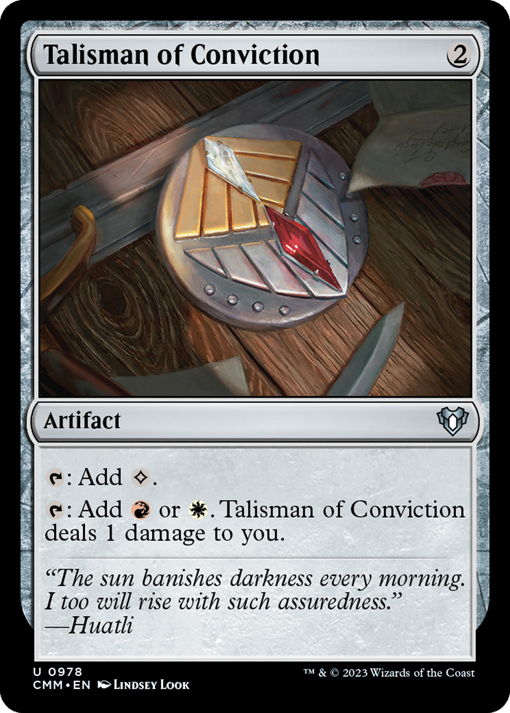 Talisman of Conviction [Commander Masters] | The Clever Kobold