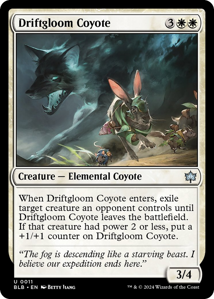 Driftgloom Coyote [Bloomburrow] | The Clever Kobold