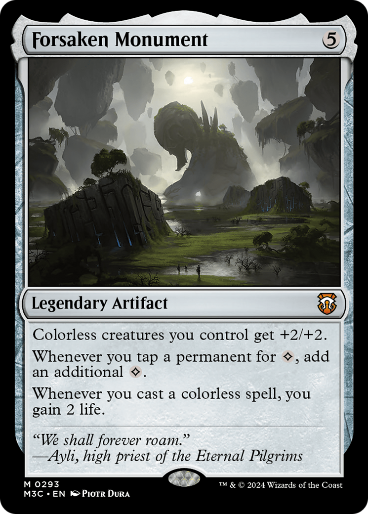 Forsaken Monument (Ripple Foil) [Modern Horizons 3 Commander] | The Clever Kobold