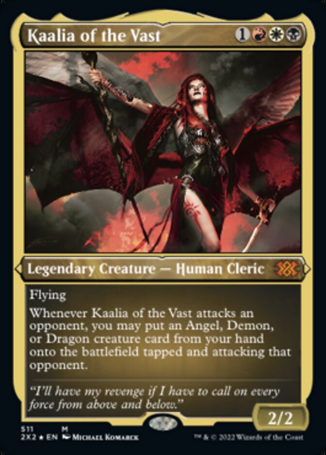 Kaalia of the Vast (Foil Etched) [Double Masters 2022] | The Clever Kobold