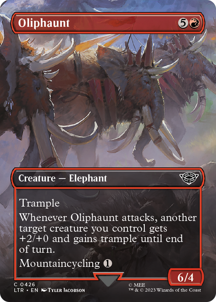 Oliphaunt (Borderless Alternate Art) [The Lord of the Rings: Tales of Middle-Earth] | The Clever Kobold