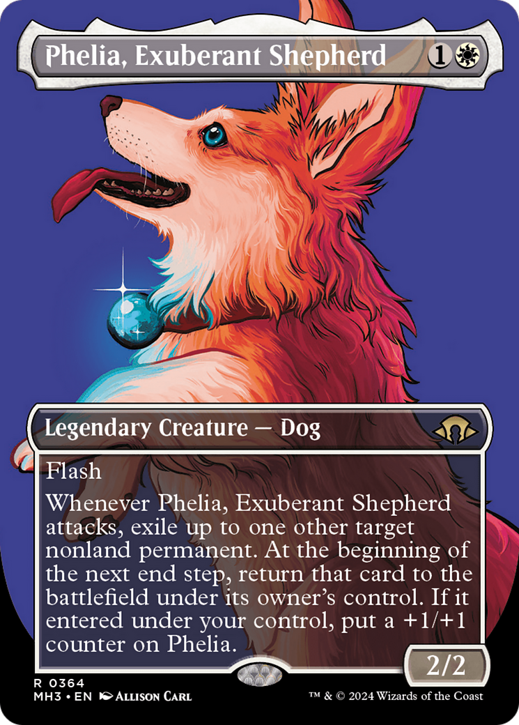 Phelia, Exuberant Shepherd (Borderless) [Modern Horizons 3] | The Clever Kobold