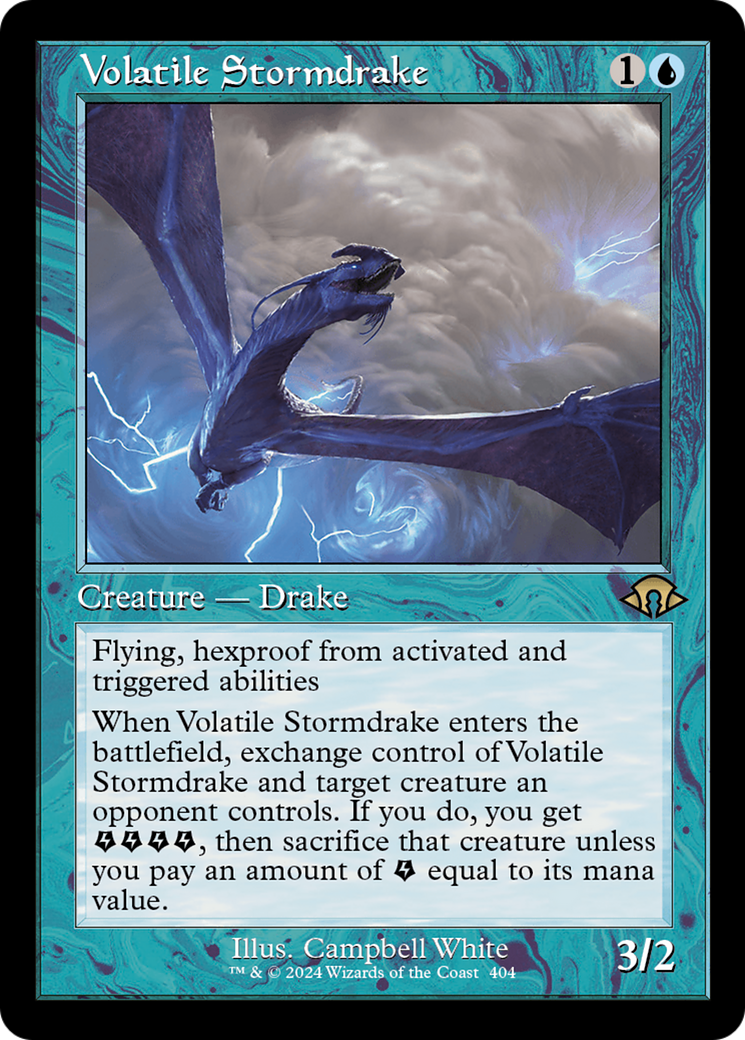 Volatile Stormdrake (Retro) [Modern Horizons 3] | The Clever Kobold