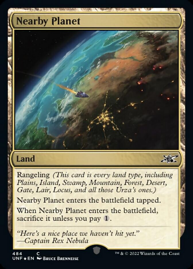 Nearby Planet (Galaxy Foil) [Unfinity] | The Clever Kobold