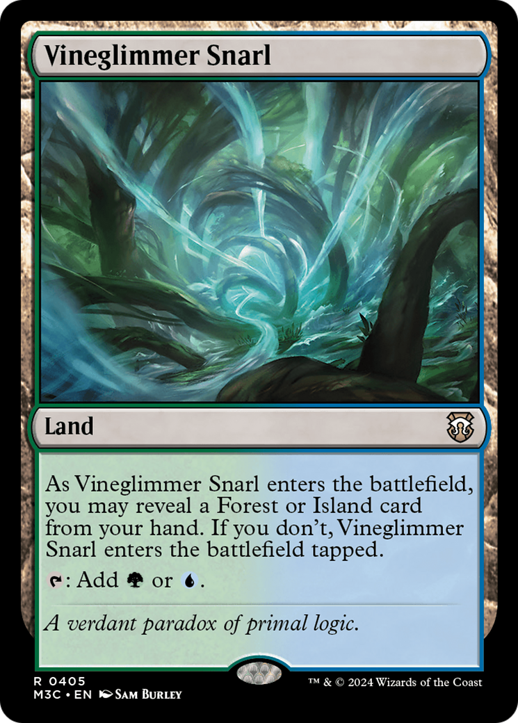 Vineglimmer Snarl (Ripple Foil) [Modern Horizons 3 Commander] | The Clever Kobold