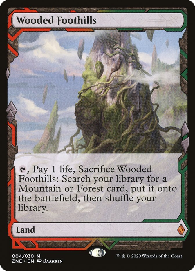 Wooded Foothills (Expeditions) [Zendikar Rising Expeditions] | The Clever Kobold